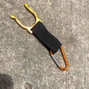 ペットボトルホルダー ボトルホルダー アウトドア ハイキング 登山 釣り キャンプ カラビナ付き ベルト通し 便利 シンプル