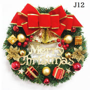 クリスマスリース 30cm 壁掛け 飾り 装飾 リボン ベル インテリア雑貨 デコレーション クリスマス用品 玄関 部屋 店内装飾 店舗 イベント パーティー