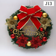 クリスマスリース 30cm 壁掛け 飾り 装飾 リボン ベル インテリア雑貨 デコレーション クリスマス用品 玄関 部屋 店内装飾 店舗 イベント パーティー