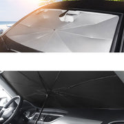 車用サンシェード フロント 傘式 折りたたみ傘 コンパクト 日よけ 日除け UV 紫外線カット 10本骨 遮光 断熱 コンパクト