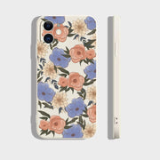 iPhoneケース iPhoneカバー スマホケース 耐衝撃 カメラ保護 背面保護 薄型スリム 防塵 花柄 フラワー おしゃれ