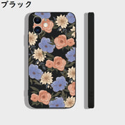 iPhoneケース iPhoneカバー スマホケース 耐衝撃 カメラ保護 背面保護 薄型スリム 防塵 花柄 フラワー おしゃれ