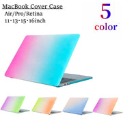 MacBookケース カバー Pro Air Retina 11 12 13 15 16インチ 保護 耐摩耗 丈夫 半透明 透け感 グラデーション おしゃれ マックブックケース