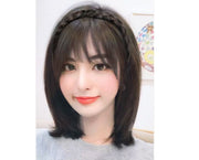 前髪ウィッグ ポイントウィッグ 付け毛 かつら カチューシャ 三つ編み レディース 女性 婦人用 編み込み おしゃれ かわいい 触角 おくれ毛 イメージチェンジ ナチュラル キュート ヘアアレンジ