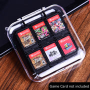 ゲームソフト収納ケース NintendoSwitch switch カード収納 クリア 透明 ストラップ付き おしゃれ 大人 子ども ニンテンドースイッチ メモリカード収納 カセット収納 マイクロSDカード 持ち運び ハード 保護 シンプル