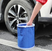 折りたたみバケツ 9L 11L 13L 円柱型 取っ手付き ウォータージャグ 洗い桶 水汲み 防水 大容量 折り畳み コンパクト 洗車 掃除用品 日用品雑貨 釣り アウトドア キャンプ 防災