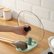 キッチンツールスタンド 鍋ふたスタンド お玉置き 菜箸置き 調理器具置き場 キッチン用品 キッチン雑貨 台所用品 日用雑貨 便利グッズ 吊るせる 壁掛け おしゃれ かわいい 贈り物 ギフト プレゼント なべフタ 蓋スタンド キッチンアイテム