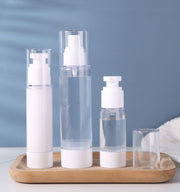 詰め替え容器 アトマイザー スプレーボトル 乳液ボトル 小分け 携帯用 霧吹き 噴霧器 真空 クリア 透明 持ち運び 化粧水 ローション 旅行 トラベルグッズ