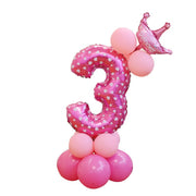 ナンバーバルーン アルミ風船 数字モチーフ 誕生日会 大きい ジャンボ ビッグ ゴージャス 結婚式 記念日 イベント 王冠 プリンス プリンセス バースデーパーティー ウエディング お祝い 飾り付け 室内装飾 演出 サプライズ パーティーグッズ カラフル