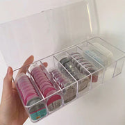 コンタクト収納ケース 蓋付き カラーコンタクト 収納 保管 透明 アクセサリー 小物 透明 クリア インテリア 韓国風雑貨 フタ付き ふた付き アクリル カラコン