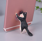 スマホスタンド 吸盤 単品 1個 猫型 ネコ型 簡単装着 スマートフォンスタンド 携帯スタンド 可愛い スマホアクセサリー 卓上 机上 動画視聴 iPhoneスタンド 携帯スタンド Android インテリア 雑貨