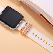 スマートウォッチアクセサリー applewatch アップルウォッチ レディース 女性 バンドチャーム 単品 1個 ラインストーン キラキラ かわいい キュート おしゃれ ハート 重ね付け 華やか ゴールドカラー シルバーカラー ローズゴールドカラー