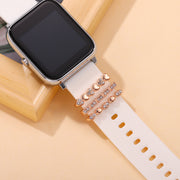 スマートウォッチアクセサリー applewatch アップルウォッチ レディース 女性 バンドチャーム 単品 1個 ラインストーン キラキラ かわいい キュート おしゃれ ハート 重ね付け 華やか ゴールドカラー シルバーカラー ローズゴールドカラー