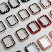 アップルウォッチ用カバー Apple Watch汎用型 保護ケース 保護カバー ソフトカバー 傷防止 汚れ防止 保護 シンプル クリア 透明 38mm 40mm 42m 44mm 46mm Series 1 2 3 4 5 6 SE 10 雑貨 カラバリ豊富 ライン入り 着脱簡単 黒 緑 ピンク 白 赤 青 銀色 金色