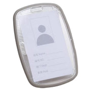 IDカードホルダー IDカードケース 両面 クリア 透明 アクリル製 縦型 横型 カード入れ シンプル 社員証 通行証 定期入れ 身分証 オフィス ビジネス