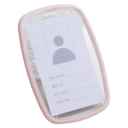 IDカードホルダー IDカードケース 両面 クリア 透明 アクリル製 縦型 横型 カード入れ シンプル 社員証 通行証 定期入れ 身分証 オフィス ビジネス