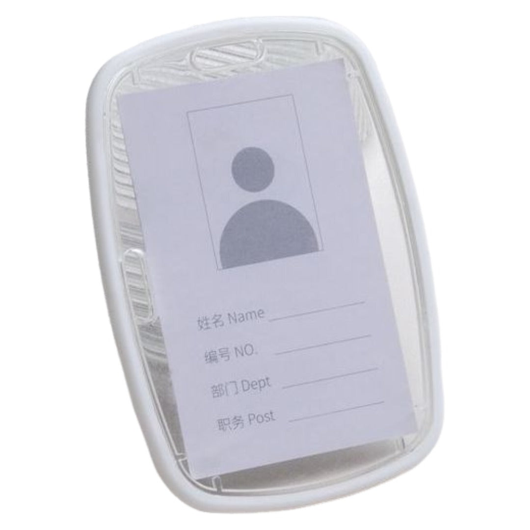 IDカードホルダー IDカードケース 両面 クリア 透明 アクリル製 縦型 横型 カード入れ シンプル 社員証 通行証 定期入れ 身分証 オフィス ビジネス