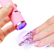 ジェルネイルライト ネイルライト ネイルグッズ ネイル用品 LEDライト コンパクト 持ち歩き ジェルネイル 硬化 ライト 電池式