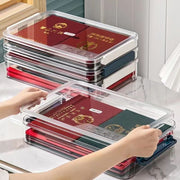 書類収納ボックス 机上収納 整理用品 オフィス収納 書類整理 小物収納 書類収納ケース ファイル収納 卓上収納ボックス クリアケース 文房具 おもちゃ