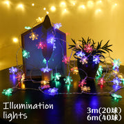イルミネーションライト LEDライト 電池式 USB式 雪の結晶 スノーフレーク ハロウィン クリスマス ガーランドライト 3m 6m 装飾 飾り付け 電飾 おしゃれ かわいい パーティー イベント インテリアライト 照明 室内用 屋内用 デコレーション 誕生日 バースデー キラキラ