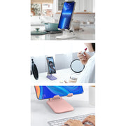 スマホスタンド スマホホルダー 卓上 折りたたみ 角度調整 伸縮 滑り止め コンパクト ポータブル タブレット スマートフォン 携帯 動画鑑賞 横置き 縦置き