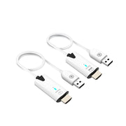 ワイヤレスHDMIエクステンダー 送受信セット 2本 HDMIケーブル 高解像度 オフィス AV テレビ USB 無線 映像 オフィス 家庭 ワイヤレストランスミッター