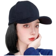帽子付きウィッグ キャップウィッグ 帽子ウィッグ ショート ボブ かつら フルウィッグ レディース 女性 キャップ付き 帽子一体型 紫外線対策 イメチェン 着脱簡単 単色 黒 茶 かわいい キュート ガーリー カジュアル 変装 お出かけ