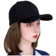 帽子付きウィッグ キャップウィッグ 帽子ウィッグ ショート ボブ かつら フルウィッグ レディース 女性 キャップ付き 帽子一体型 紫外線対策 イメチェン 着脱簡単 単色 黒 茶 かわいい キュート ガーリー カジュアル 変装 お出かけ