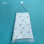 エプロン型授乳ケープ 授乳カバー 多機能 授乳マント ベビー用品 赤ちゃん ベビーカー ひざ掛け 日よけカバー 虫よけカバー 360度カバー メッシュ 折りたたみ コンパクト 持ち運び 総柄 アニマル フラワー バレリーナ お出かけ 便利グッズ プレママ 産後用品 青 ピンク 白