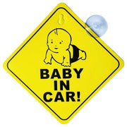 カーステッカー ベイビーオンボード カー用品 吸盤 赤ちゃん ベビー サイン 車用 赤ちゃん 乗っています セーフティーサイン テールガラス 取付簡単
