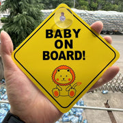 カーステッカー ベイビーオンボード カー用品 吸盤 赤ちゃん ベビー サイン 車用 赤ちゃん 乗っています セーフティーサイン テールガラス 取付簡単