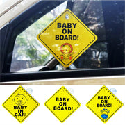 カーステッカー ベイビーオンボード カー用品 吸盤 赤ちゃん ベビー サイン 車用 赤ちゃん 乗っています セーフティーサイン テールガラス 取付簡単