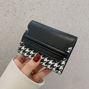 クレジットカードケース カードホルダー ジャバラ式 11枚 マグネットボタン カード入れ お札入れ 小銭入れ レザー調 千鳥格子 レディース メンズ 男女兼用 整理 スッキリ 母の日 父の日 誕生日 贈り物 プレゼント