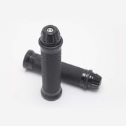 バイク用 ハンドルグリップ 2本セット 22mm バーエンド付き 汎用 カスタム ラバー ゴム 滑り止め 軽量 オートバイ 原付