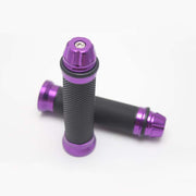 バイク用 ハンドルグリップ 2本セット 22mm バーエンド付き 汎用 カスタム ラバー ゴム 滑り止め 軽量 オートバイ 原付