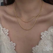 ネックレス アクセサリー レディース 女性用 チェーン 単品 一本 シルバーカラー ゴールドカラー かわいい おしゃれ シンプル ギフト 記念日 誕生日 プレゼント 贈り物 ファッション小物 金色 銀色