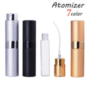 アトマイザー 香水 詰め替え容器 メイク用品 スプレー 8ミリリットル 8ml 回転式 旅行 携帯 便利 簡単 おしゃれ シンプル かわいい 可愛い 黒 ピンク 赤