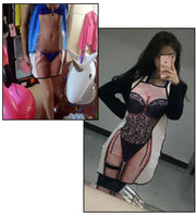 グラフィックエプロン 男女兼用 レディース メンズ キッチン用品 フリーサイズ 面白い ギャグ セクシー お手軽 コスプレ風