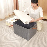 衣類収納ボックス 衣類収納ケース 折りたたみ 持ち手付き 洋服 おもちゃ 本 小物 無地 布製 整理整頓 衣替え 便利