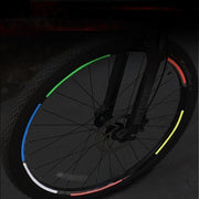 反射テープ 反射ステッカー 8枚セット 反射シール 自転車タイヤホイール用 バイク リムテープ 安全 リムステッカー 貼るだけ カスタマイズ 夜間走行 安全対策 交通事故対策 リフレクター ドレスアップ 通勤 通学
