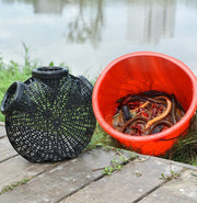 魚籠 3穴 仕掛け 捕獲かご 釣り用品 円形 丸型 うなぎ釣り カニ釣り 魚釣り ワナ 捕獲器 簡単 フィッシング用品 魚カゴ 道具 アウトドア キャンプ 川 鰻取り