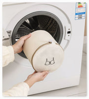 洗濯ネット 3点セット ランドリーネット 洗濯用品 洗濯用ネット 四角形 円柱形 衣類 下着 おしゃれ着 ベビー服 靴下 型崩れ防止 ロゴ 可愛い シンプル 日用品雑貨 生活雑貨