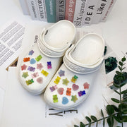 シューパーツ 26個セット クロックス用 CROCS シューズアクセサリー クマ ベア ハート スター 星 カラフル かわいい おしゃれ デコレーション カスタム