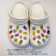 シューパーツ 26個セット クロックス用 CROCS シューズアクセサリー クマ ベア ハート スター 星 カラフル かわいい おしゃれ デコレーション カスタム