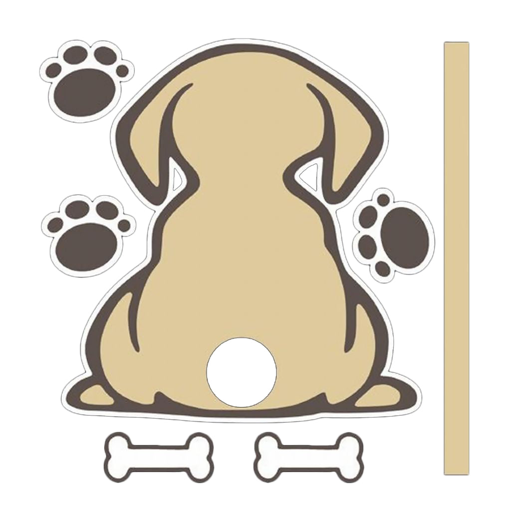 リアワイパーステッカー 犬 足跡 足あと 車用ステッカー 車用シール リアワイパー用 バックワイパー用 カーステッカー 自動車用 車用品 カー用品 外装 カーアクセサリー ドレスアップ デコレーション いぬ イヌ ドッグ おしゃれ 可愛い かわいい