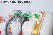 ディスクロック用 リマインダーケーブル 1.5m 盗難防止 防犯 安全対策 外し忘れ防止 スプリング コイル ワイヤー ロープ