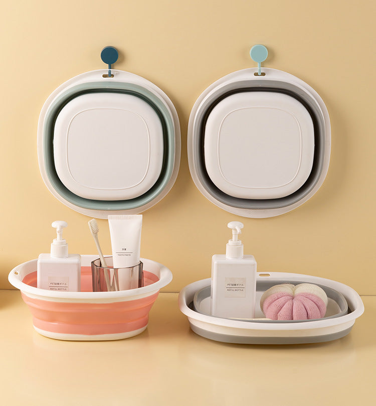 折りたたみ 洗面器 四角 洗い桶 シリコン たためる 商品画像2