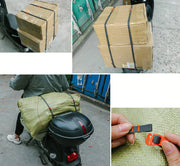 荷締めベルト ラッシングベルト 固定ベルト 2.5m フック式 紐 ロープ バイク トラック 自転車 引っ越し 荷造り