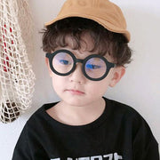 伊達メガネ 眼鏡 サングラス 子ども用 キッズ ジュニア 男の子 女の子 丸メガネ ブラック シンプル かわいい おしゃれ