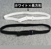リボン用延長アジャスター 長方形 楕円形 多角形 梅型 シンプル おしゃれ 学生服 制服 事務服 リボン リボンタイ 蝶ネクタイ 延長 調節 中学生 高校生 学生 白 黒 単色